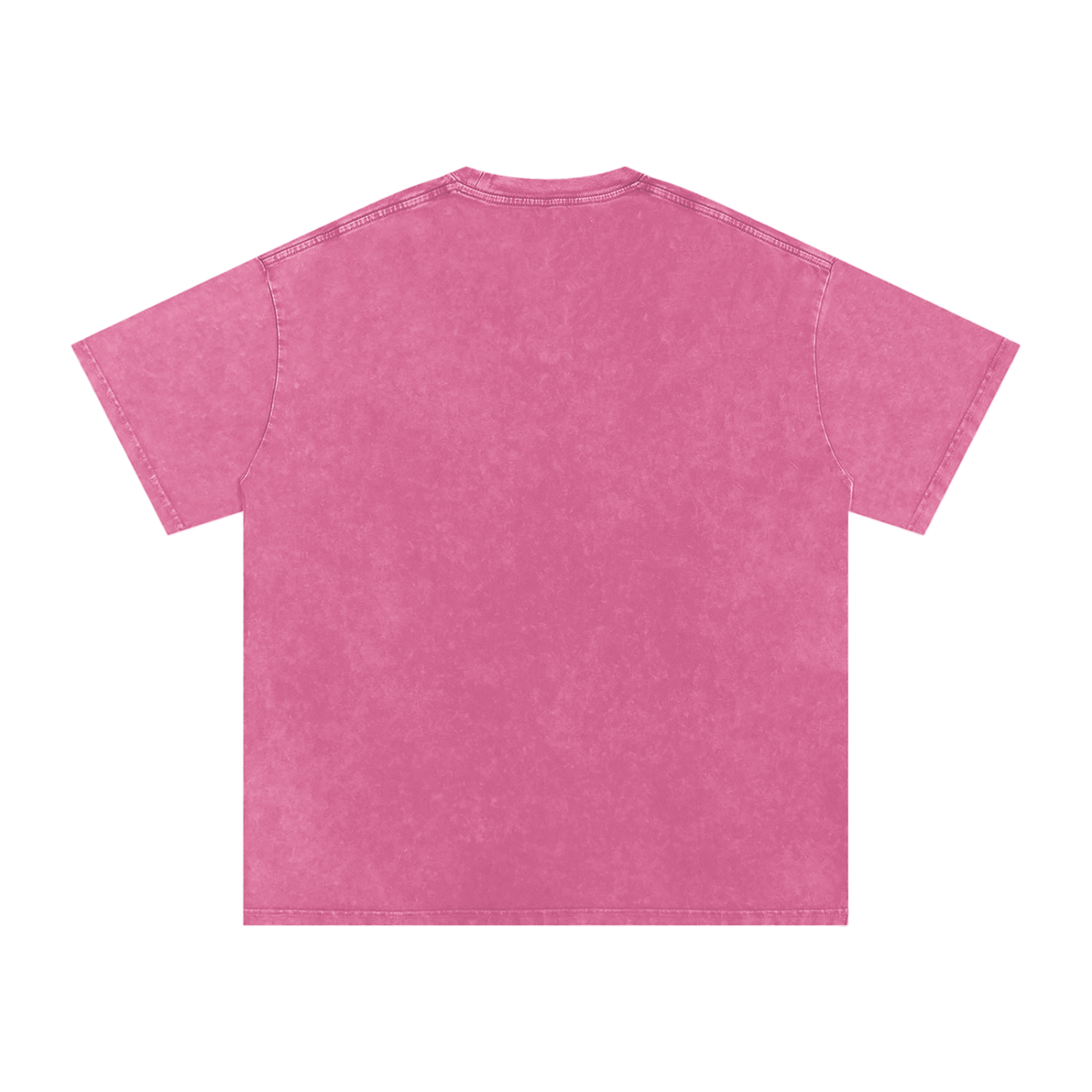Pink Snow Washed Oversized Cotton T-Shirt