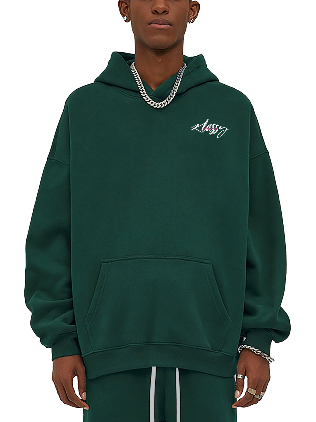 Eden Green Oversize Fleeced Hoodie