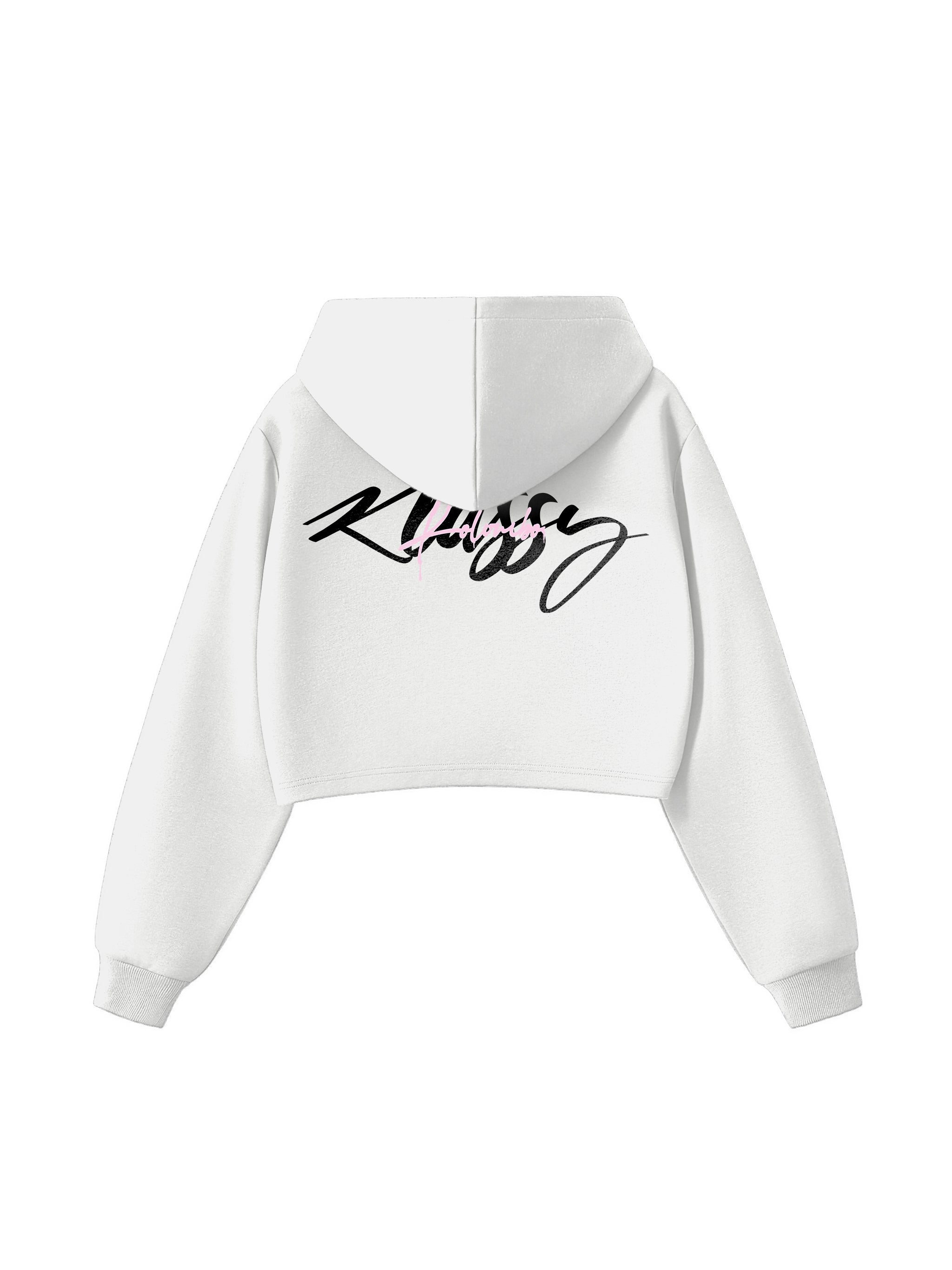 Sudadera corta con capucha y cremallera Essential