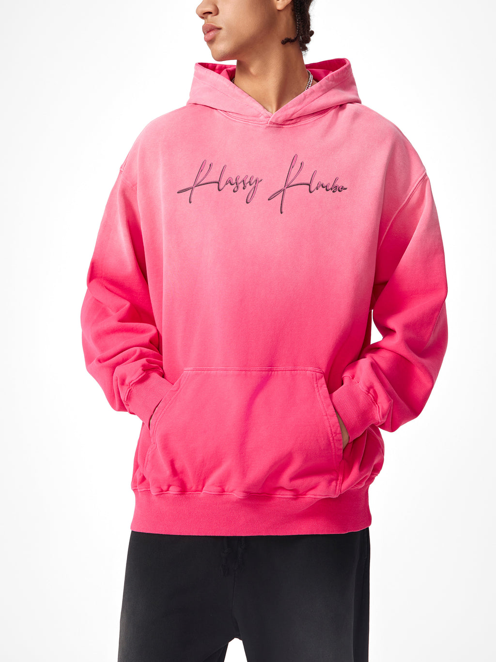 Pink Heavyweight Sunfade Oversized Hoodie