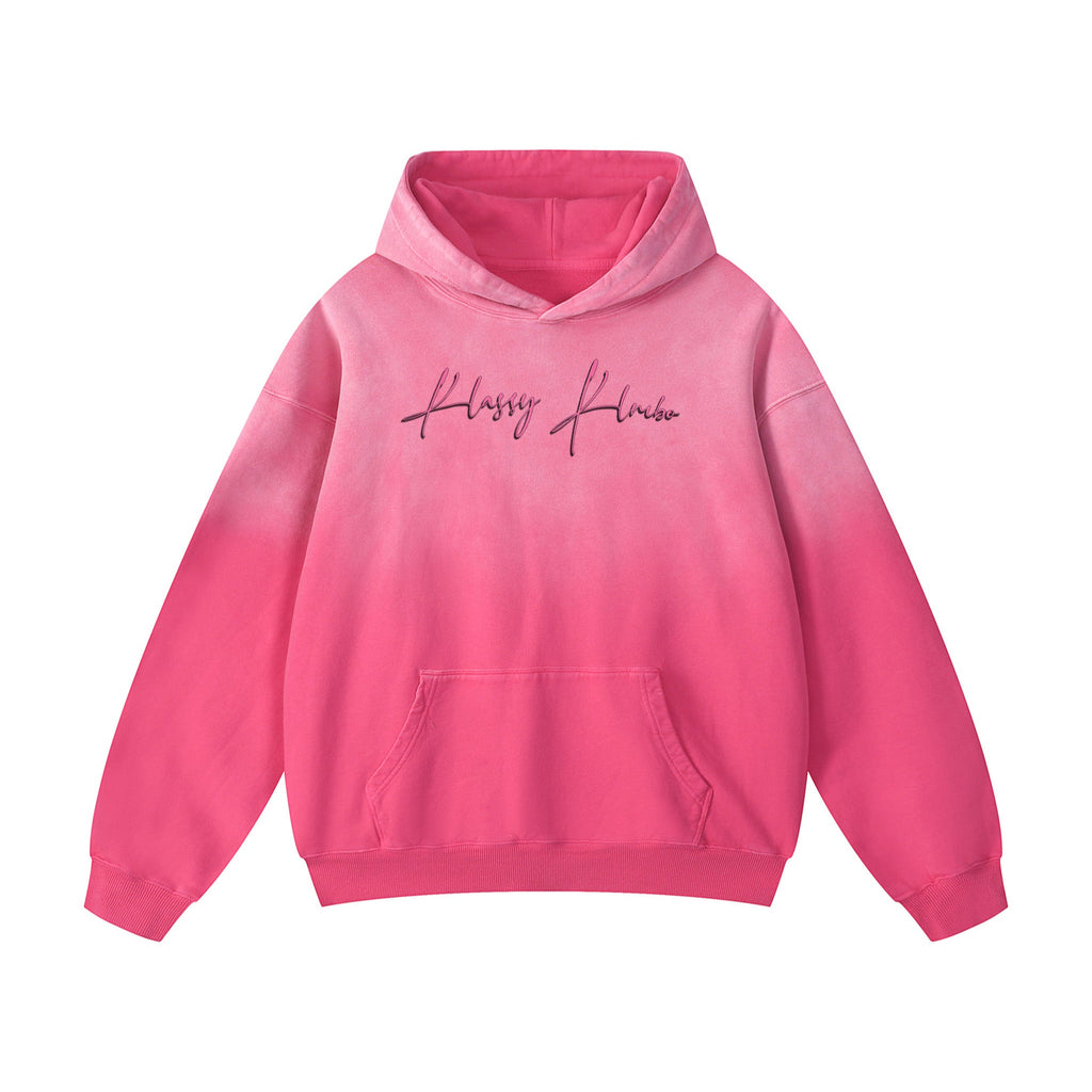 Pink Heavyweight Sunfade Oversized Hoodie