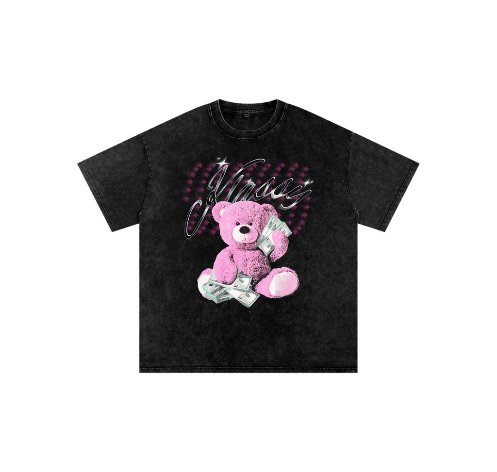 Snow Washed Oversized Cotton T-Shirt