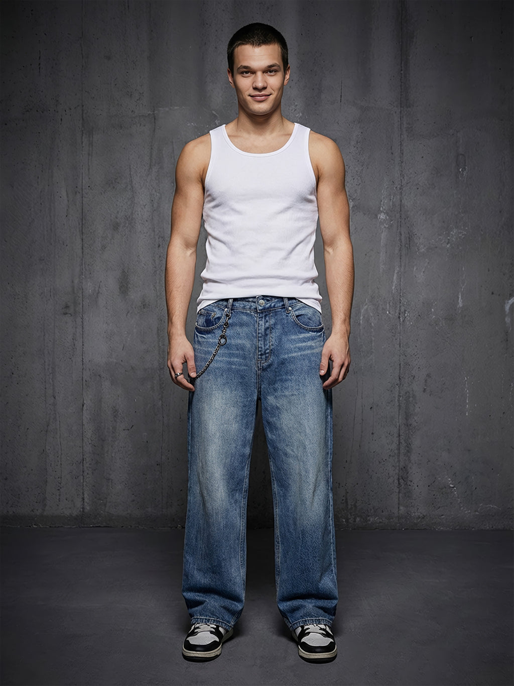 Sun Fade Heavyweight Denim Jeans