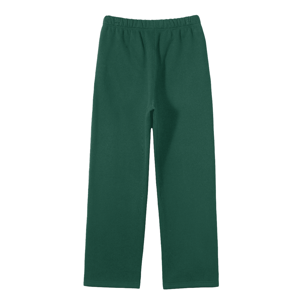Pantalones rectos de polar verde Eden unisex de estilo urbano