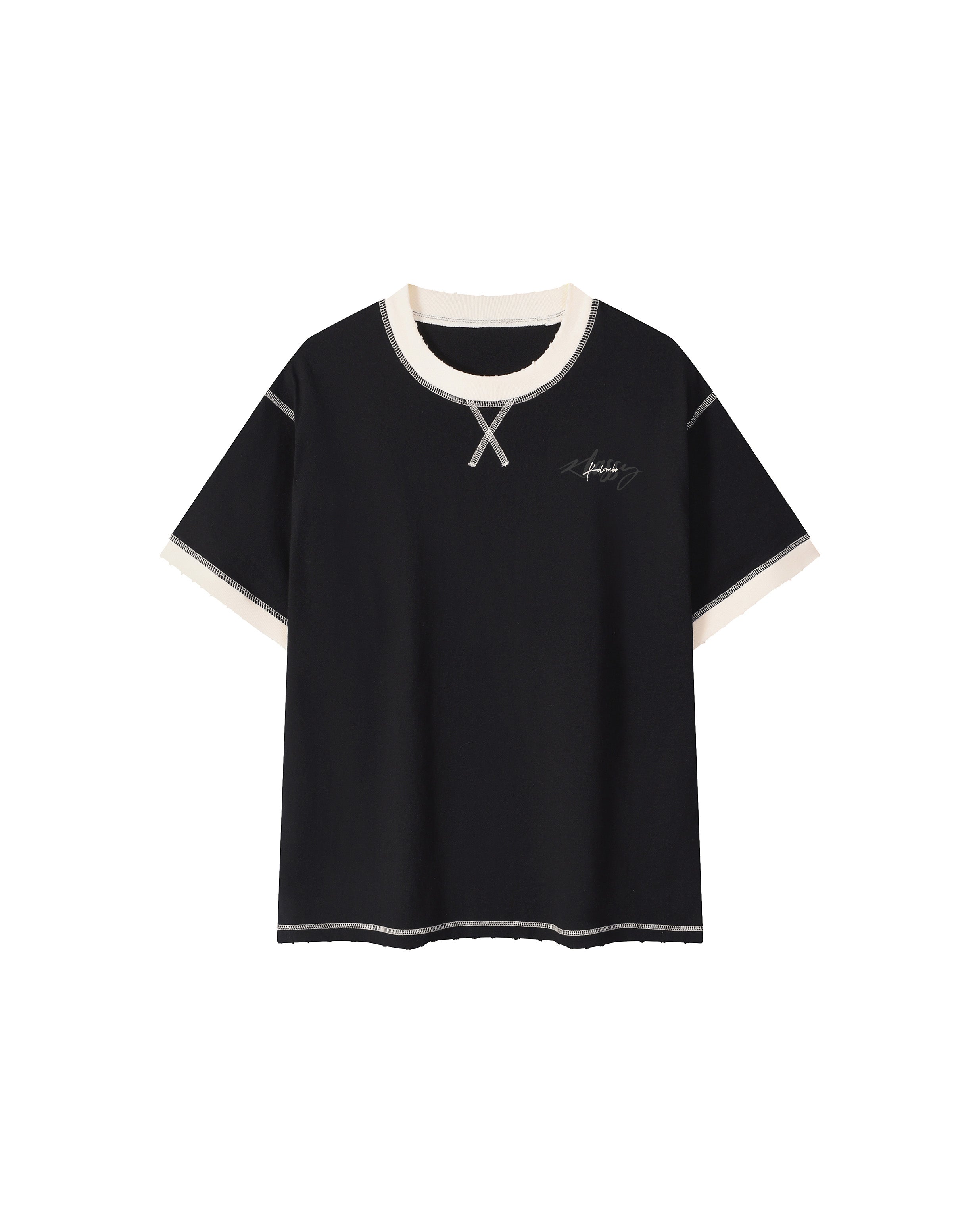 Contrast-Stitched Cotton T-Shirt