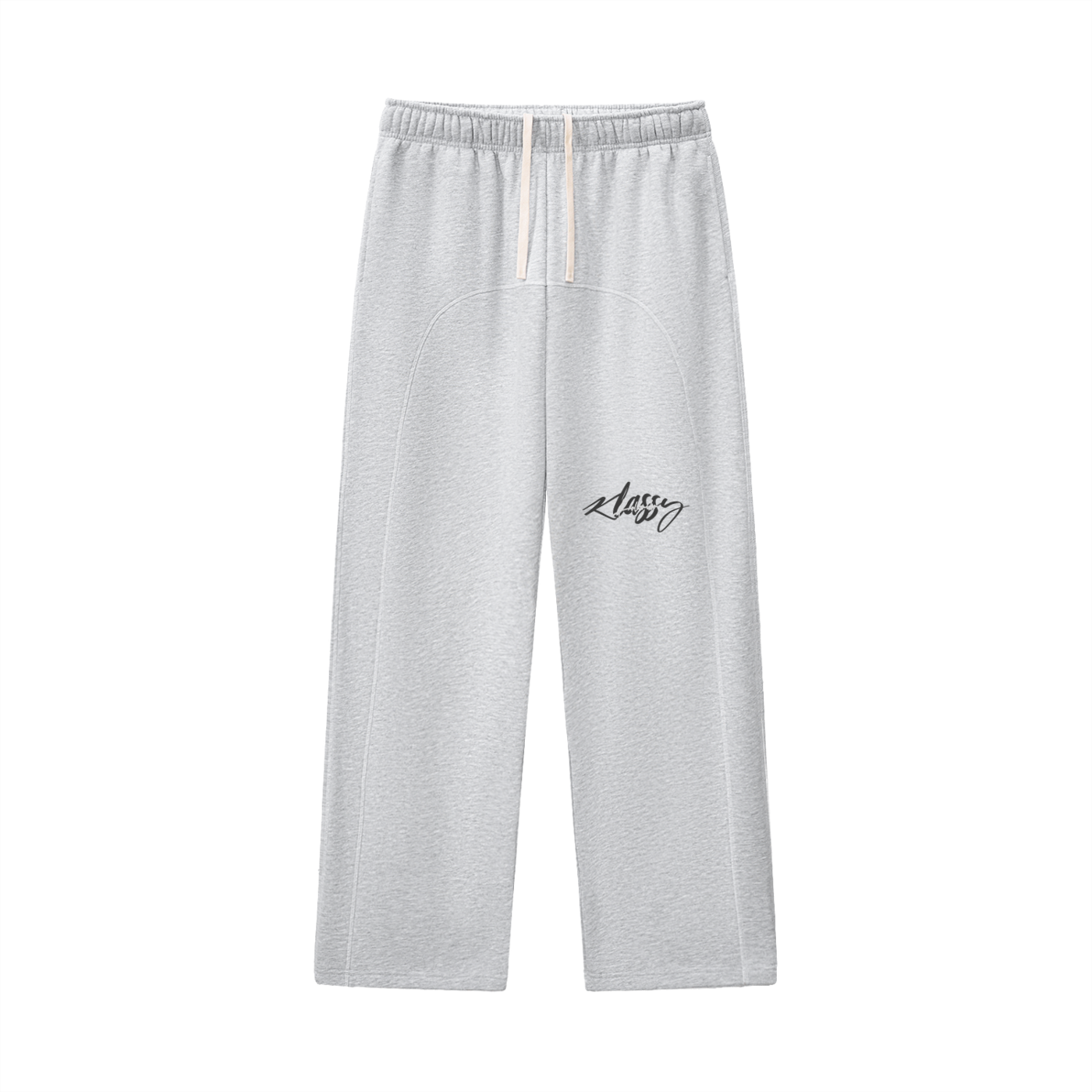 Contrast Stitched Fleece Sweatpants
