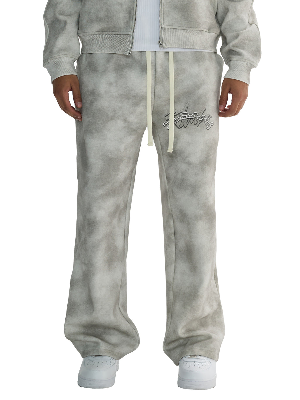 KK Signature Dirty Washed Fleece Sweatpants