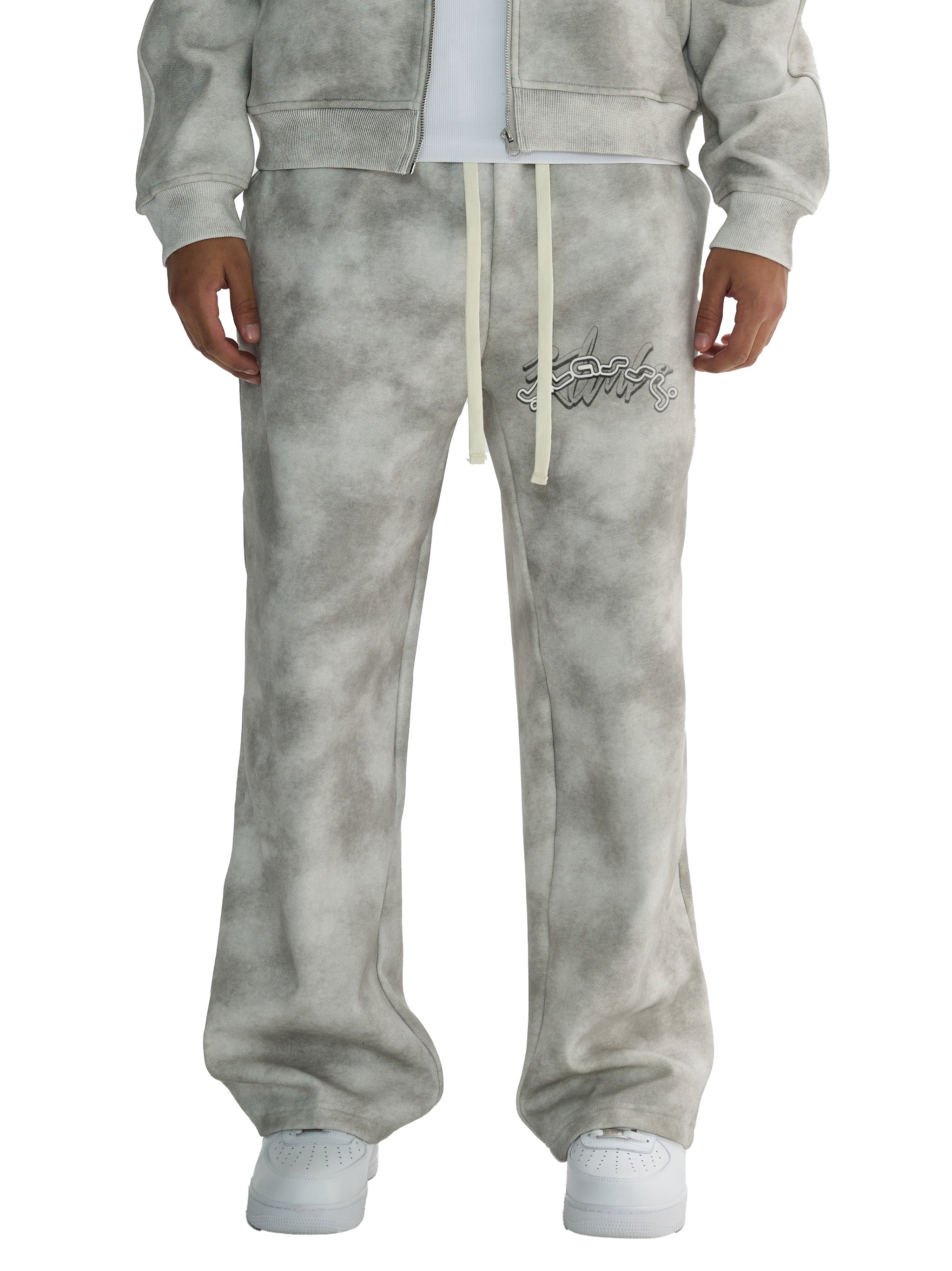 KK Signature Dirty Washed Fleece Sweatpants