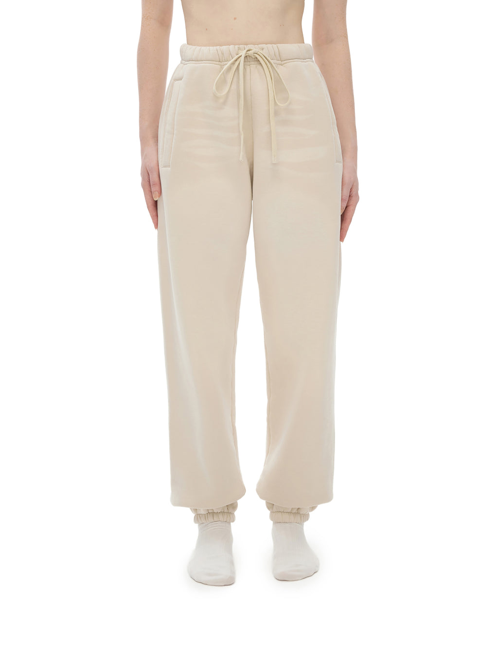 Gray Camel Sunfade Fleeced Sweatpants