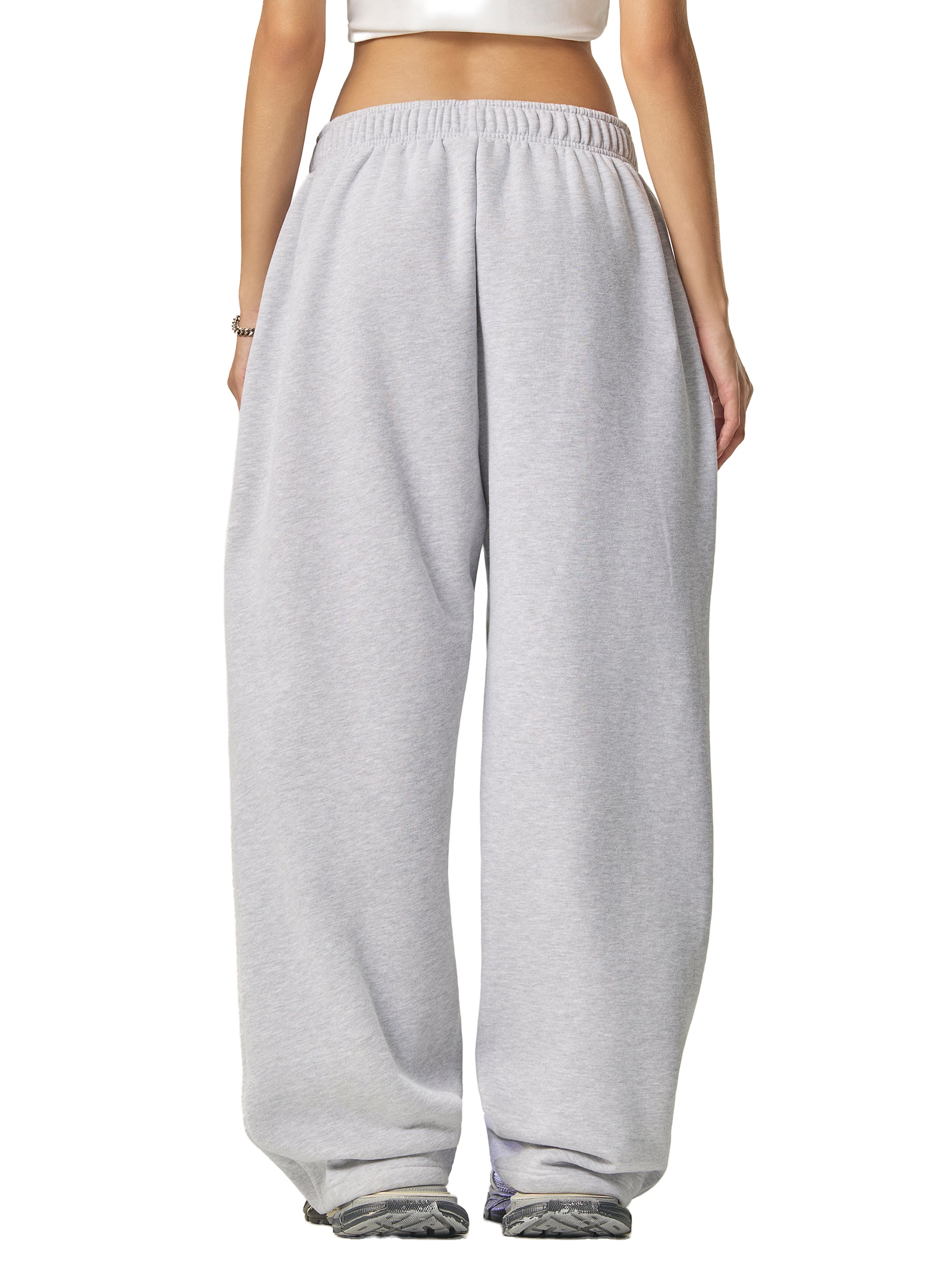 Contrast Stitched Fleece Sweatpants