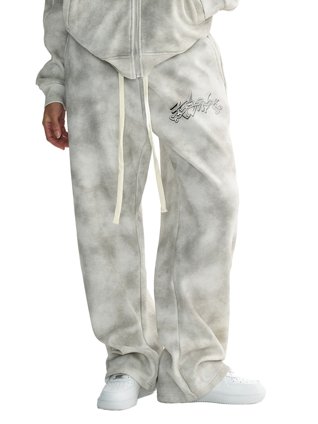 KK Signature Dirty Washed Fleece Sweatpants